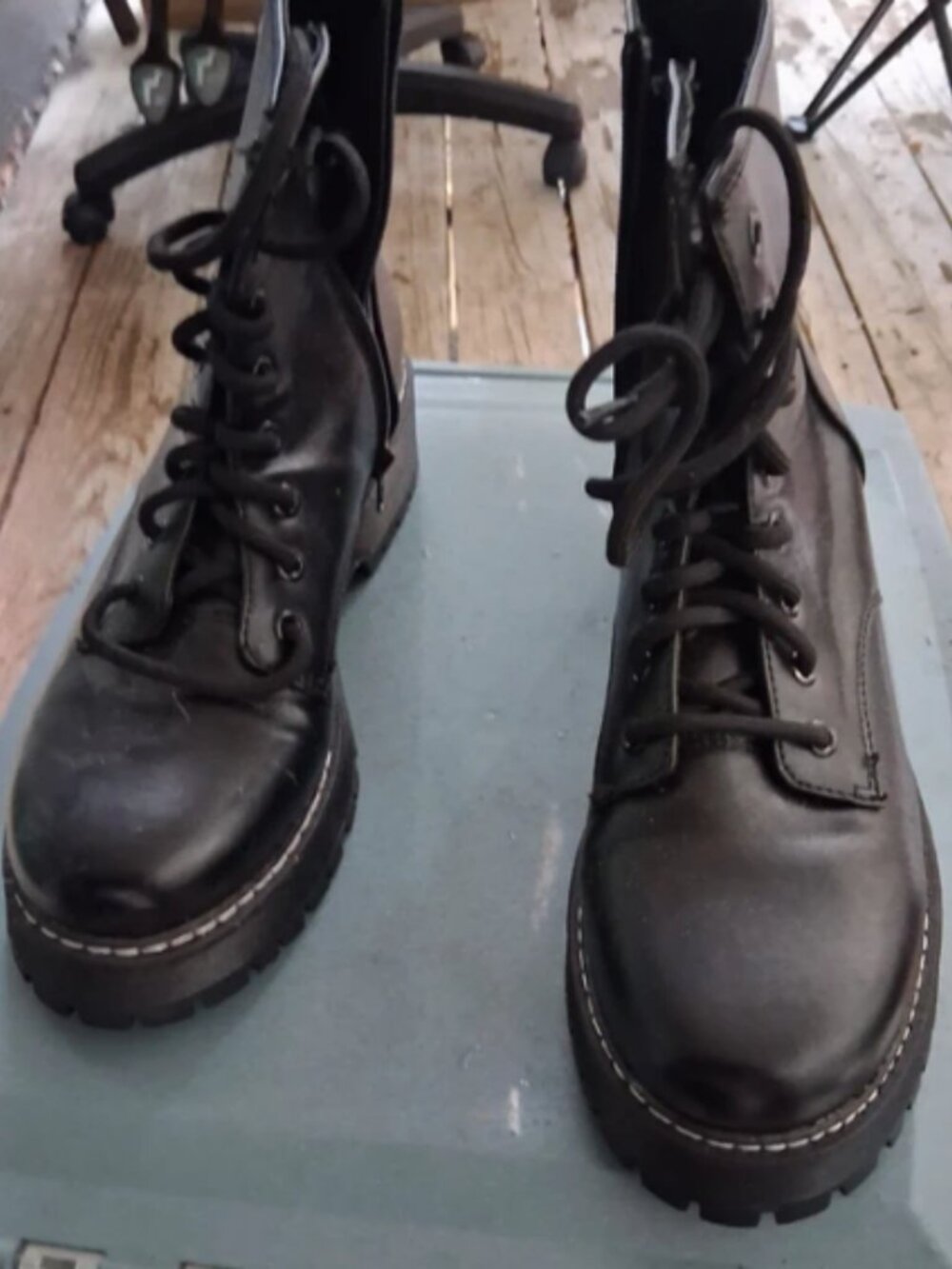 Nobo Black goth boots